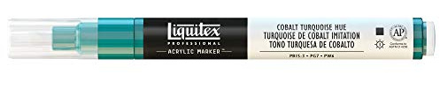 Liquitex Professional Fine Paint Marker, 8mm, Cobalt Turquoise