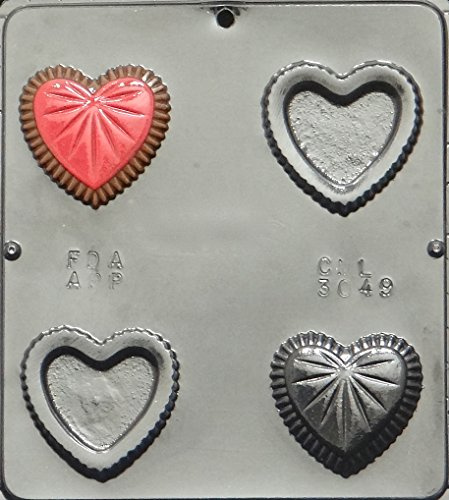 Heart Box with Cover Chocolate Candy Mold Valentines Day 3049
