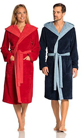 Vossen Damen & Herren Bademantel Poppy