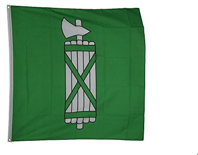 Digni Bandiera Svizzera Canton San Gallo - 120 x 120 cm Sticker Gratis