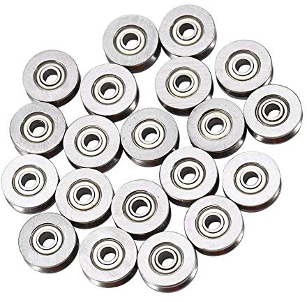 20 Stücke Kugellager, V623ZZ Miniatur Stahl 4x13x7mm für Führungsrolle Schiene Liner Motion System
