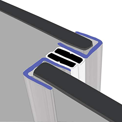 Magnetic Shower Seals | Sold in Pairs | Fits 8-10mm Glass | Side Magnets Normally Found on Pivot Doors | 2 Metres Long | MAG024