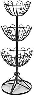 Garden Pride Three Tier Jardiniere - Patio Planter Basket Stand - Made of plastic coated solid steel - Handmade in the UK (14 Basket Stand)