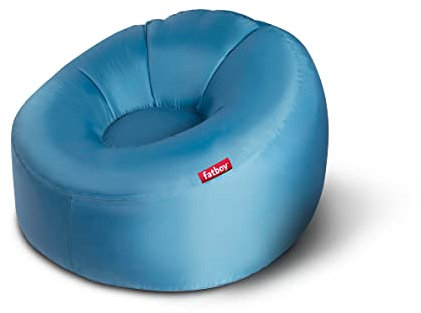 Fatboy® Blow Up Chair Lamzac O - Aufblasbares Sofa für Erwachsene & Kinder - Aufblasbares Sofa - Aufblasbarer Stuhl - 110 x 103 x 62 cm - Keine Pumpe erforderlich - Für drinnen und draußen, Himmelblau