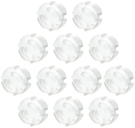 Offgridtec® Lot de 12 cache-prises enfichables Transparent