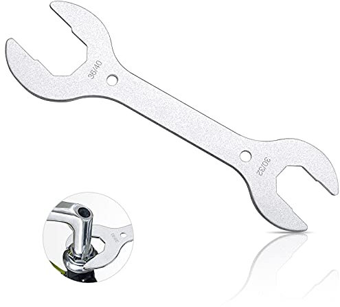 ShiSheng Bicycle Headset Wrench 1 Pcs, 30/32 & 36/40mm, Silver