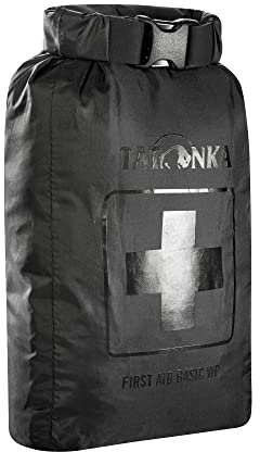 Tatonka First Aid Basic Waterproof - Wasserdichtes Erste Hilfe Set mit Inhalt - U. a. mit Rettungsdecke, Checkliste und Spickzettel für die Erstversorgung - Für Outdoor, Wandern etc.