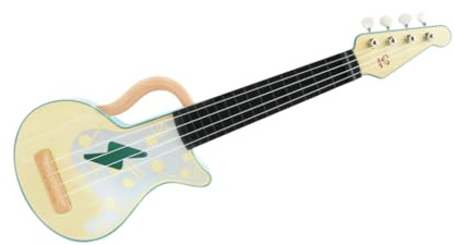 Hape Rock'n'Roll Lern-Ukulele aus Holz mit stimmbaren Saiten, Spielzeug Musikinstrument für Kinder ab 3 Jahre