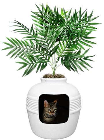 The Good Pet Stuff Company HL2 Kattlåda, Vit, Grön, ‎49.86 x 49.86 x 55.58 cm