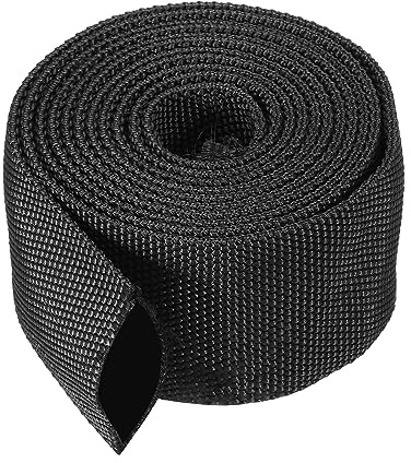PATIKIL Protezione Tubo Manicotto 1,2 Dia 6,5 Piedi Cavo Coperchio Nero | per Saldatura Laser Torcia Idraulica Tubo, Guaina, Nylon