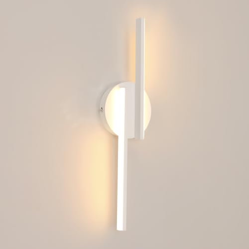Tealight Applique da Parete Interno, 16W Lampada da Parete Moderno, Bianca Calda 3000K 1800LM Lampada a Muro per Camera da Letto, Soggiorno, Corridoio, Scale, 45CM