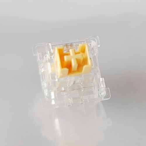 DucKey OUTEMU Honey Peach Switch V2 RGB, Interruttore Lineare Silenzioso Pre-lubrificato Trasparente per Tastiera Meccanica (Size : 30PCS)