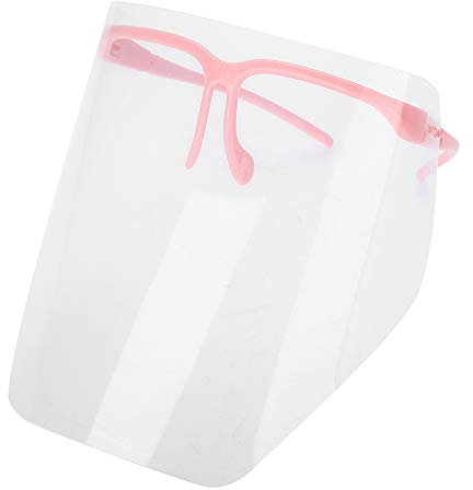 Cocoarm Écran Facial de Protection Dentaire Réutilisable avec Visière Anti-buée, S'adapte à la Plupart des Tailles de Tête, Visière 10 Pièces Incluse, pour la Maison ou le