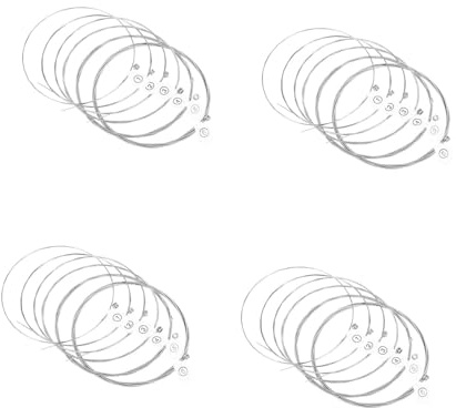 ibasenice 24stücke Elektrische Gitarrensaiten Rostfreie Metal-saiten Gitarre Einfach Austauschbar Optimale Klangqualität Für Musiker Und Gitarrenliebhaber