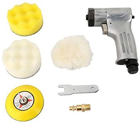 Meuleuse Dangle Pneumatique 3 Pouces Mini Polisseuse Pour Carrosserie Automobile Avec Kit De Ponçage Et Accessoires Idéale Pour Le Meulage Et Le Polissage De Détail