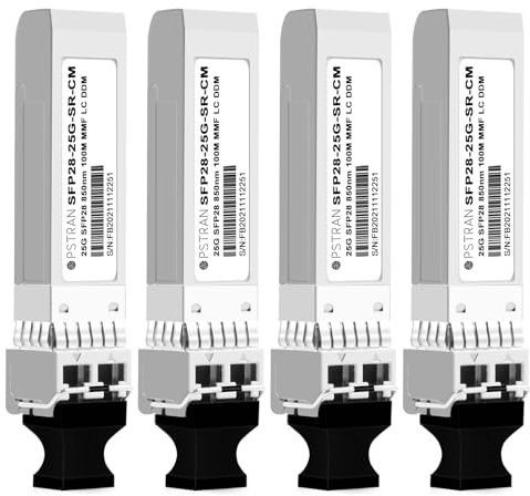 OPSTRAN 10/25GBASE-SR Dual Rate SFP28 Optical Transceiver Module Compatible with Cisco 850nm 100m DDM Duplex LC MMF 4 Pack