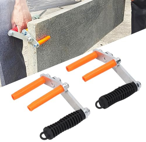 2er-Pack Plattenträger, Trockenbau-Tragewerkzeug für Trockenbau-Glasfliesen, 115 Kg Tragkraft, Klemmstärke Bis zu 53 Mm (2,08 Zoll), 420 Edelstahl