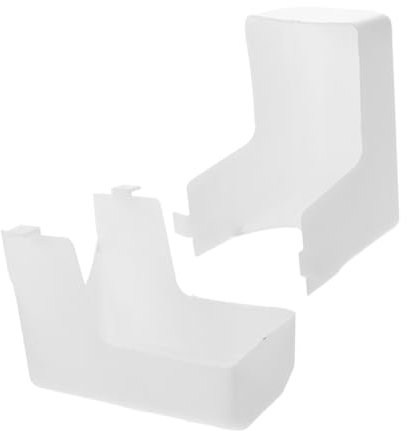 NUOBESTY 2pcs Range Hood Light Cover Replacement Parts Plastic Lampshade for Cooker Hood Soffit Vents Enclosure