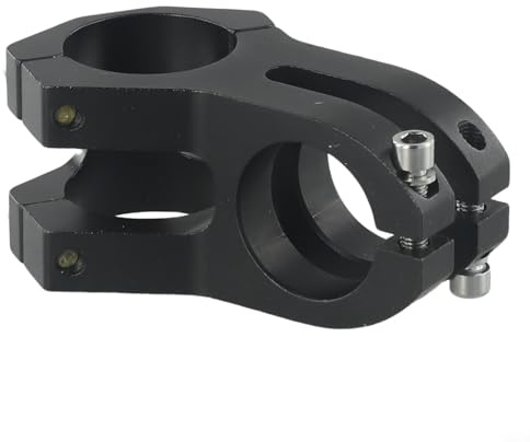YJDOORPLAY Potence de guidon de vélo 31,8 mm en alliage d'aluminium pour VTT, vélo de route, composants (noir)