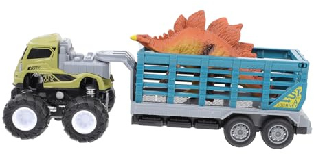 Toddmomy Trägheitsfahrzeug Tieranhänger Modell aus Legierung Kunststoff | Kinder und Kleinkinder, ohne Batterien, Geeignet für Autorennen und Spielzeit