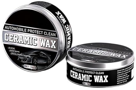 Cera de recubrimiento de cerámica, fuertes ceras de pulido de recubrimiento de automóviles, esmalte de fórmula suave de larga duración,Pasta de removedor de reparación de rayos (1pc)