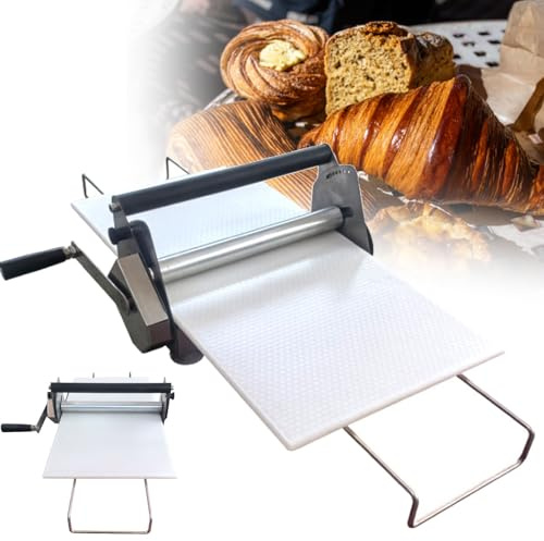 Macchina per pasta sfoglia a manovella, design pieghevole per una facile conservazione, spessore regolabile per cottura fatta in casa