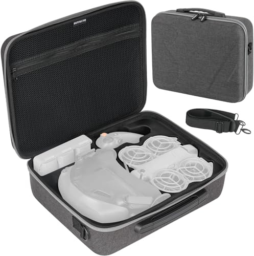 Honbobo Förvaringsväska Bärväska för DJI NEO 2, Resväska för Drone/Goggles N3/RC Motion 3 Combo Skyddsväska för Dronetillbehör för DJI NEO 2 Motion Fly More Combo