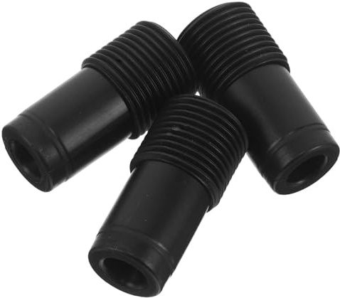 VALICLUD 3pcs Plastic Threaded Broom Handle Connector Tips 22mm Mop Handle Attachment Replacement Threaded Pole Ends Extension Pole Coupling Links for Cleaning Tools