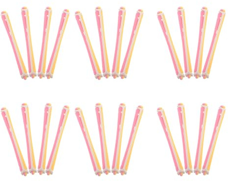 Ciieeo Lot de 24 Bigoudis à Friser en Pp pour Femmes, Outils Capillaires pour Permanente Régulière et Permanente Froide, Adaptés pour Usage Salon et Voyage
