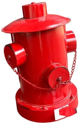 Folpus Poubelle en forme de borne d'incendie, rouge, créative et polyvalente, idéale pour la cuisine, le bureau, la salle de bain, la