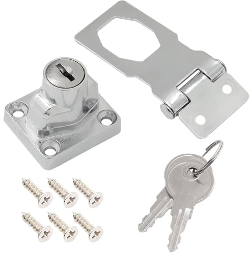 Serratura di sicurezza per mobili in stile pomello, con chiave e vite, accessori per cassetta delle lettere (1 set)