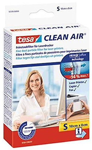 tesa Clean Air - effektiver Feinstaubfilter für Laserdrucker (Größe S)