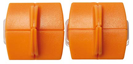 Original Fiskars Ersatzklingen für Papierschneidemaschinen, 2 Stück, Für gerade Schnitte, High Profile TripleTrack Titanium, Orange, 1004677