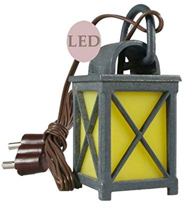 SELVA Laterne aus Zinn – Made IN Germany – Bemerkenswertes Detail in jeder KRIPPENLANDSCHAFT – Qualitätsvolle Ausführung – Maße: 4,5 x 2 x 2 cm – EIN Spaß für Groß und Klein – C336330