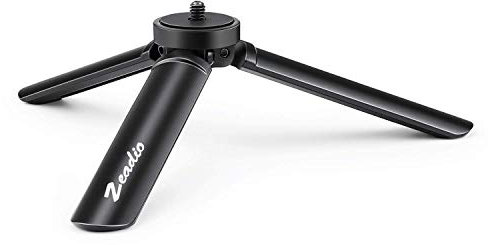 Zeadio Metal Mini Tripod, Max load 20kg/44lb, Desktop Tabletop Stand Tripod for Smooth 4, Crane Plus, Crane 2, Osmo Mobile, Ronin-S, Vimble 2, Gimbal Handle Grip Stabilizer and All Cameras