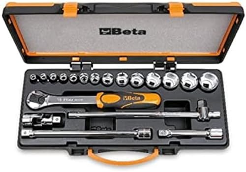 Beta 920MC/C14 - Assortimento di 14 chiavi a bussola esagonali colorate e 5 accessori in cassetta di lamiera