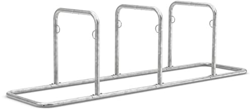 Fahrradparksystem Galaxy 33 | 3 Fahrradständer für 6 Fahrräder | Stahl verzinkt | Freiaufstellung, erweiterbar | Fahrrad Anlehnsystem, Anlehnbügel Radständer | Dreifke®