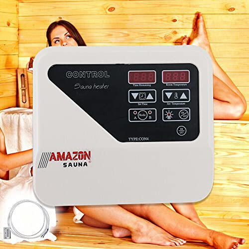 Estufa de sauna con control externo de sauna, 3-9 kW, 40-105 ℃