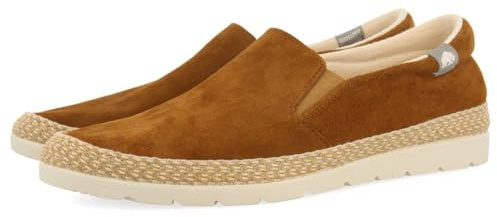 GIOSEPPO Espadrilles Color Cuero DE Piel con ELÁSTICOS Y ALGODÓN Reciclado para Hombre PROGER