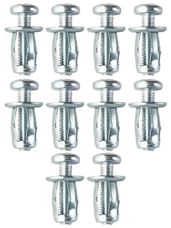 Amagogo 10 Pz Petalo Dado ad Espansione M8 Rivetto Dado Strumento Viti di Fissaggio 30mm Bullone di Espansione Vite Ancoraggi per Cartongesso Immagine di