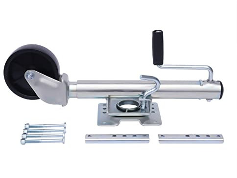 FortyFor Rimorchio per ruota di sostegno, 1200 LB, girevole per trailer, linguetta, ruote di supporto per rimorchi, roulotte