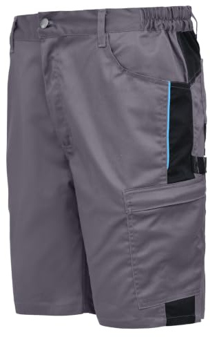 WORK IDEA Herren Arbeitsshorts Robuste Cargoshorts mit Mehreren Taschen Stretch Komfort Arbeitskurzhose