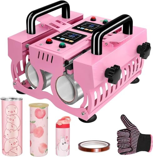LetCart Presse à Chaud pour Tasses, Double Station 11-30oz Presse à Chaud pour Mug Presse Sublimation Tasse Machine Presse pour Mugs en Céramique, Mugs en Verre et Mugs en Métal