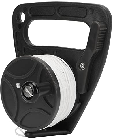 ZAWELIYO Mulinello da immersione con filo in nylon 46m, robusto multiuso per immersioni grandi dimensioni, snorkeling, accessori ricambio, corda ancoraggio, cave diving, sport