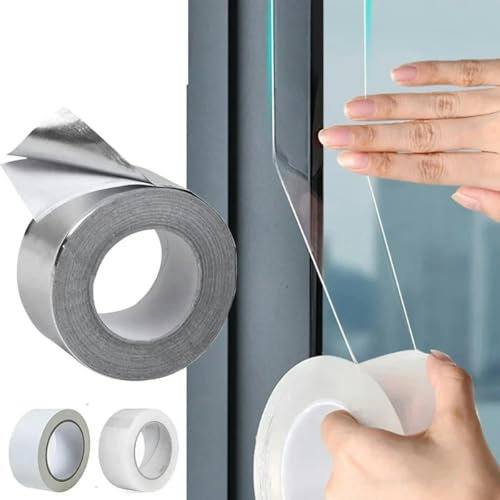Cinta aislante de sellado de ventanas Cinta de sellado transparente resistente a la intemperie Tapón de tiro de ventana Relleno de huecos Tira de sellado climático 5/10/20M-WHITE-10M