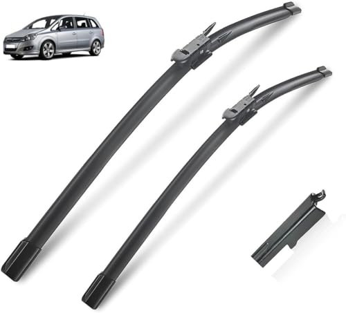 Car Front Window Wiper Blade for Vauxhall Opel Zafira B 2005-2014, Front Windshield Blade Set Wiper Windscreen Wiper Blade Replacement Blades