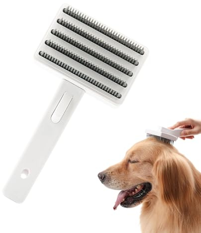Hundebürste zum Ausfallen, Kurzhaarentfernungswerkzeug, Hundekamm – Haustierkamm für sanftes Entfilzen, Entwirren, Bad, Massage, Heimpflege, Duschen