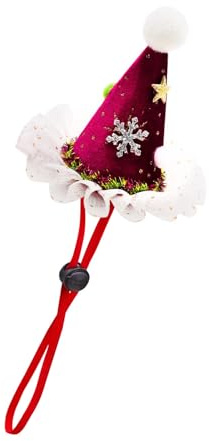 Weihnachts-Kopfbedeckung für Haustiere, Weihnachtsdekoration, Rentier, Schneeflocken, Weihnachtsmann, Hunde-Kopfbedeckung, Foto-Requisiten, festliche Hundemütze