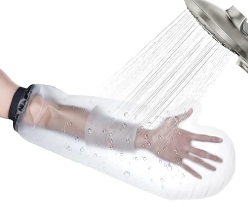 Protector Escayola Brazo Adulto, Protector PICC Brazo, Funda Escayola Adultos, Ideal para Mantener Seco al Ducharse o Bañarse, Impermeable, Flexible y Reutilizable, para Yeso, Heridas, Quemaduras