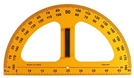 Goniometro grande per insegnanti, goniometro in ABS extra large da 50 cm, strumento didattico matematico